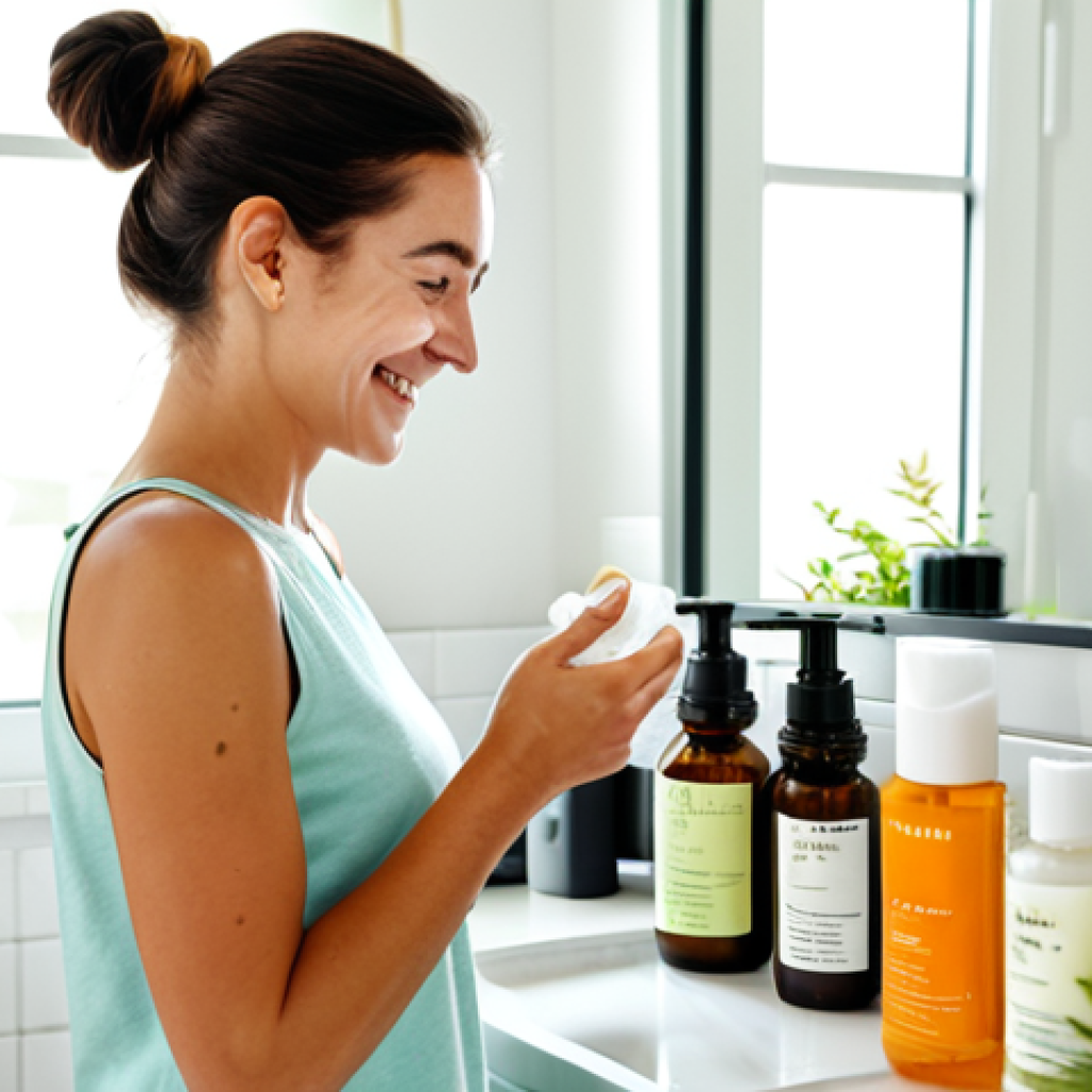 비건 화장품의 시장 조사를 위한 팁 - Vegan Skincare Routine**

"A bright and airy bathroom scene. A woman with clear skin and a warm smil...